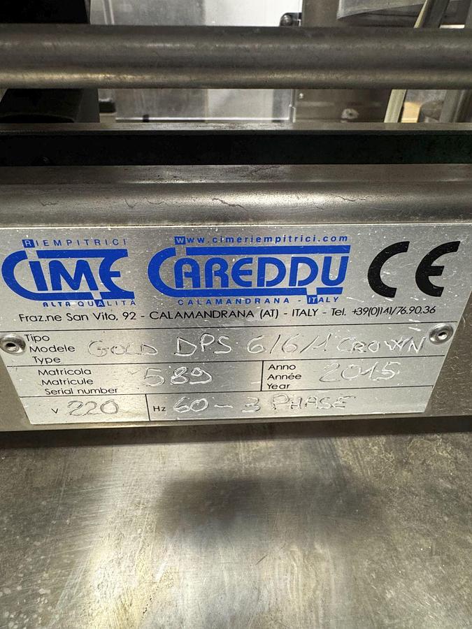 Used Used CIME Gold 6-6-1 Counter Pressure Bottle Filling Line