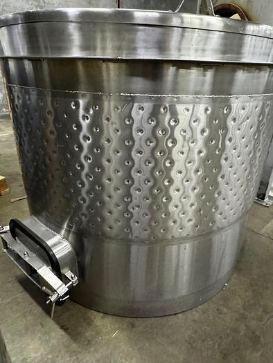 Used Used JV Northwest 1000 Gallon Open Top Jacketed tank