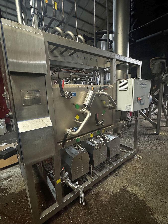 Used 2019 COROSYS FPS/HWD 45 HOT WATER DEAERATION & FLASH PASTRURIZATION SYSTEM