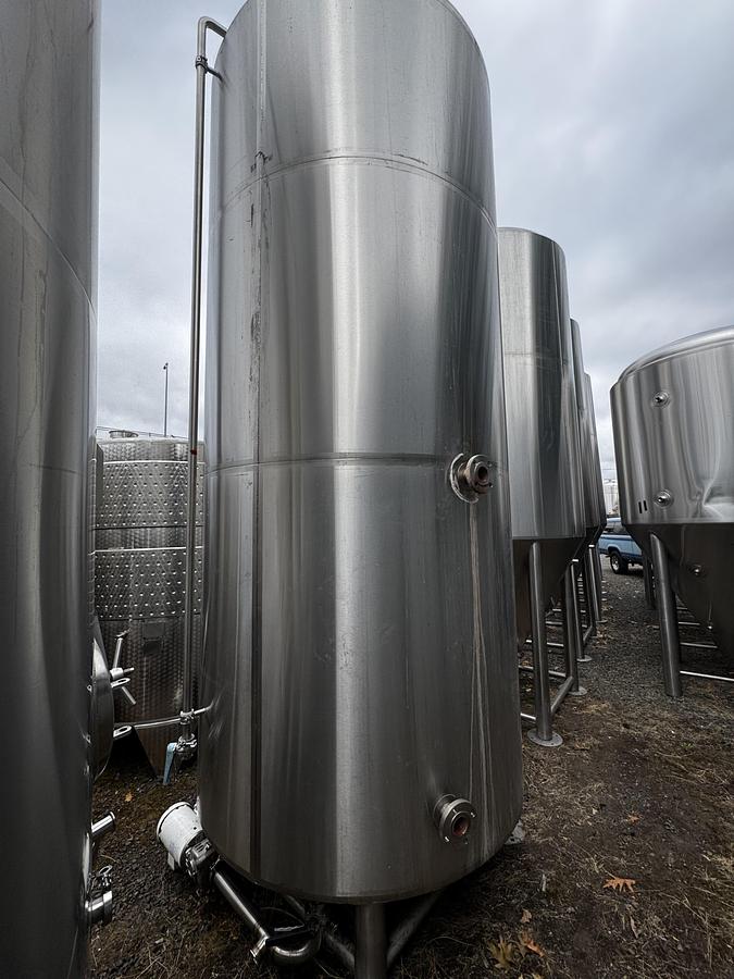 Used (1) Available - Used Marks Fabrication 60 bbl / 1860Gal jacketed hot liquor tank / storage tank