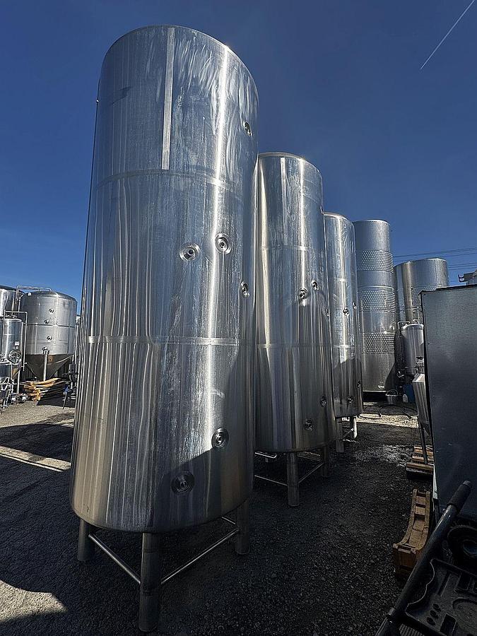 Used (3) Available - Used JT Brewing 40 bbl / 1240 Gal jacketed brite tanks