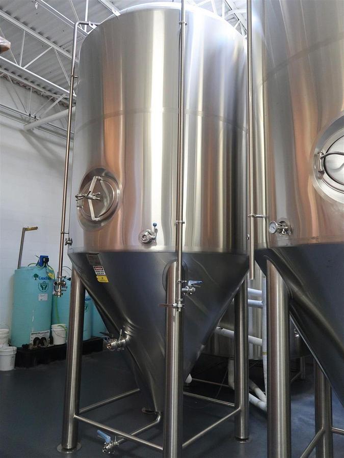 Used (3) Available - Prospero Brewpro 60 bbl / 1860Gal conical jacketed fermenter / storage tanks