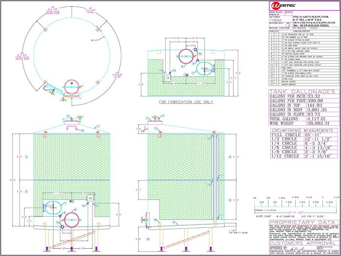 Used Westec 4000 Gallon Tank