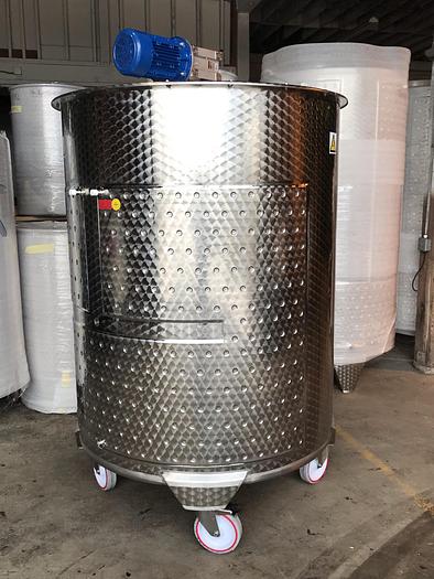 New Stock Letina 528 Gallon / 2000L jacketed mix tank with wheels