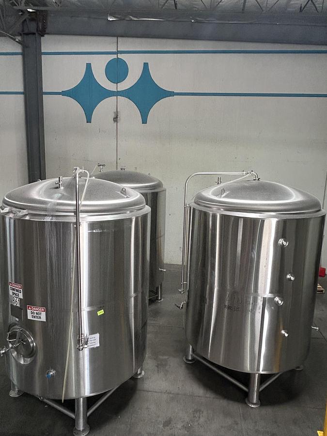 Used (3) available - Used BSV 60 bbl/ 1860 Ga  Jacketed  Brite Tank