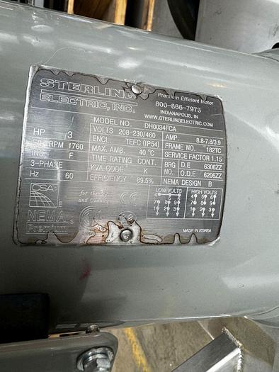 Used Used US-FIP 2" flexible impeller pump with cart