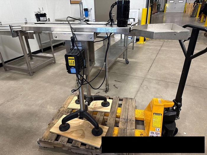 Used Used Globaltek Bottomless Side Belt Transfer Conveyor