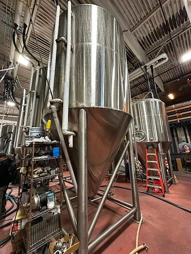 Used (4) available - Used Marks Fabrication 120bbl / 3720Gal Fermentation Tanks