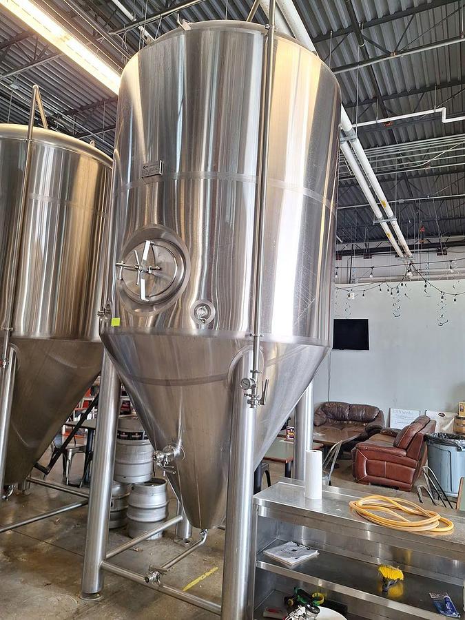 Used Used NFE 40 bbl / 1240 Gal conical jacketed fermenter