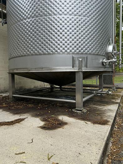 Used (3) available - Used 6500 gallon dimple jacketed fermenter / storage tank