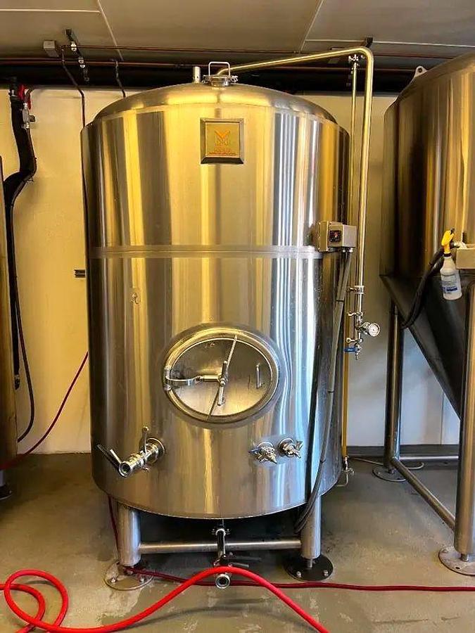 Used (4) available - Used Marks Fabrication 20 bbl / 620Gal Jacketed Brite Tank