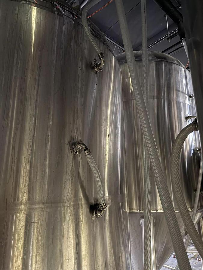 Used (2) Available - Used 60 bbl / 1860Gal Glacier jacketed brite/storage tanks