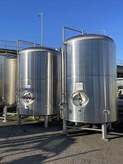 Used 2 Available - Used 80 bbl Jacketed Brite Tank