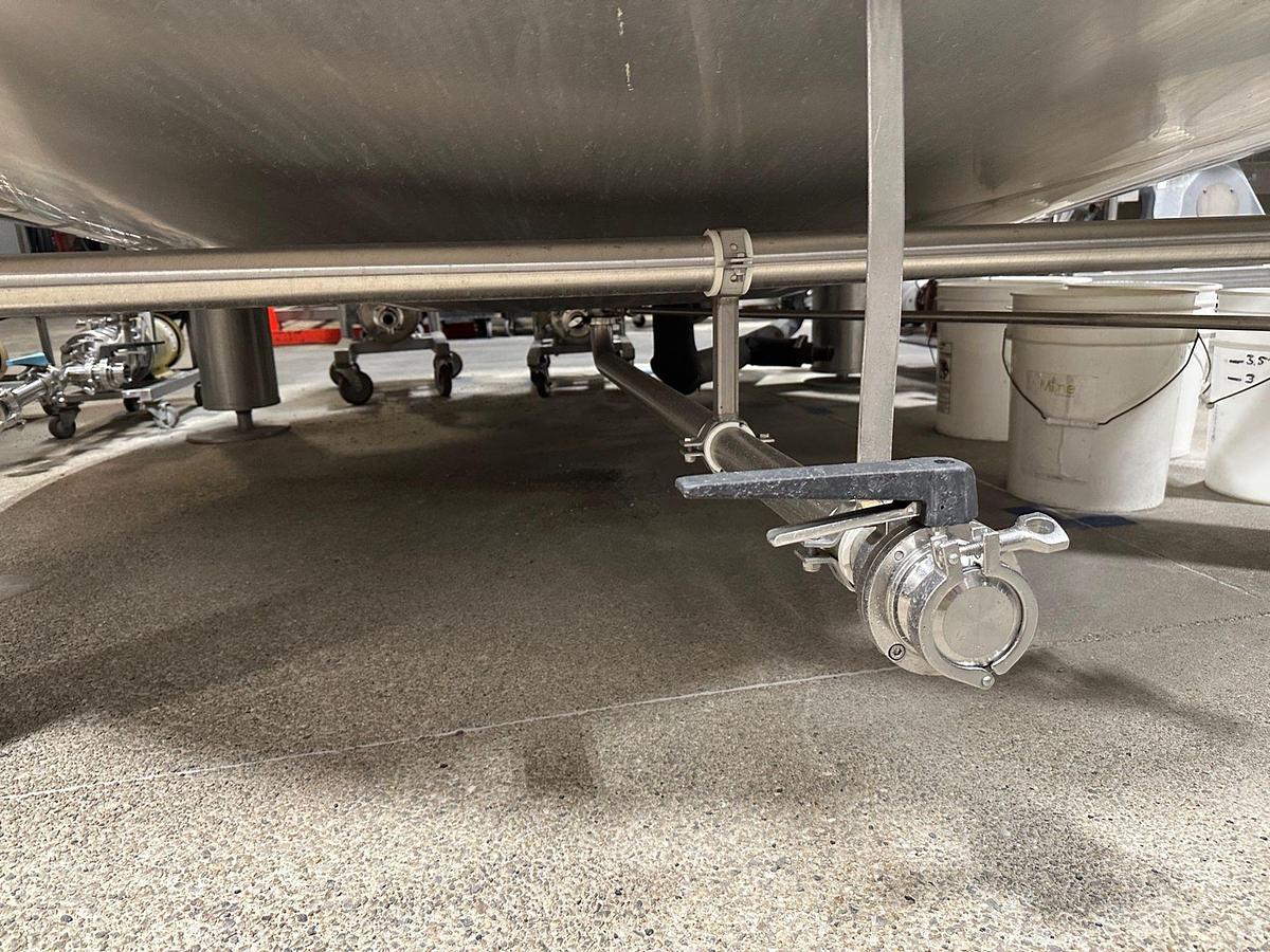 Used (2) Available - Used JVNW 250bbl / 7500 Gallon ASME jacketed brite tanks