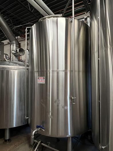 Used Used Premier Stainless 30 bbl jacketed CLT - Cold liquor tank with pump