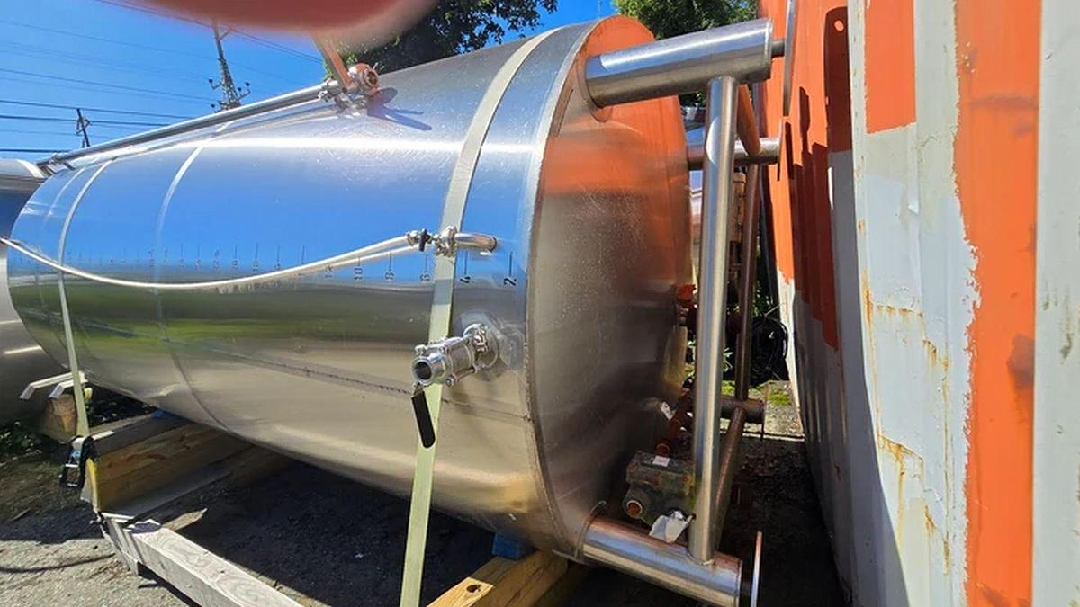 Used Marks Fabrication 60 bbl (1860) gallon steam jacketed water tank