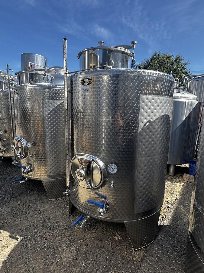 Used (4) Available - Used 2500L / 660Gallon Speidel Fermenters