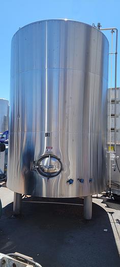 Used (2) Available - Used AAA Metals 120 bbl Jacketed Brite Tank - 3720 Gal