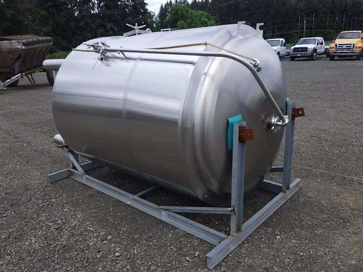 Used (2) Available - Previously sold 20 bbl/2500L/660Gal jacketed brite tank