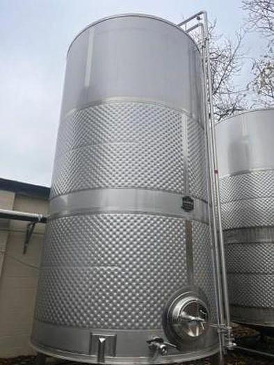 Used (2) available - Used 6500 gallon dimple jacketed fermenter / storage tank