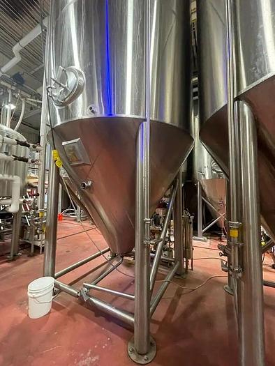 Used (4) available - Used Marks Fabrication 120bbl / 3720Gal Fermentation Tanks