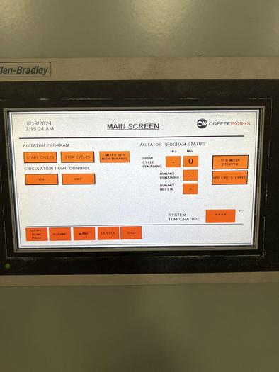 Used Used 40 bbl (1200 Gal) Coffee Works Cold Brew Brewhouse