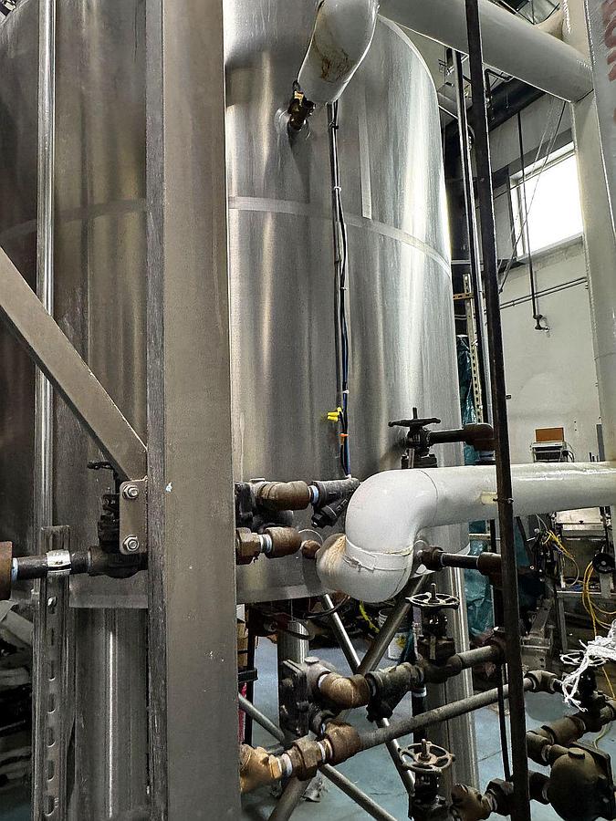 Used Prospero 30 bbl 4 vessel brewhouse with HLT, CLT. and grist case