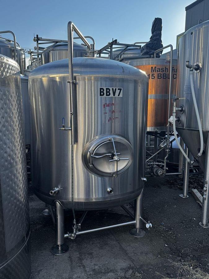 Used (1) Available - Used Premier Stainless 20 bbl / 600Gal single wall storage/serving tank