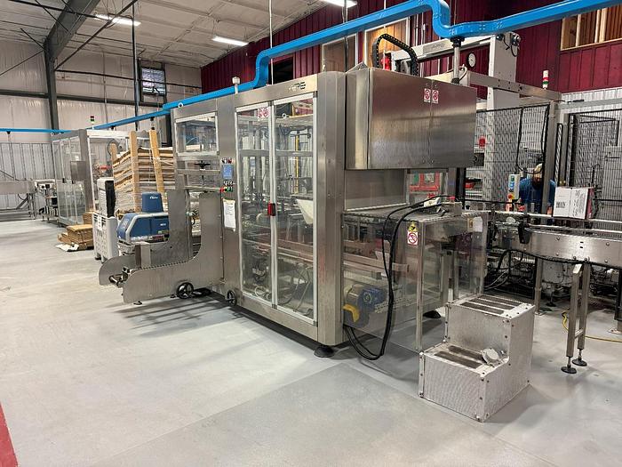 Used GAI 8032A Bier Monobloc rinser/filler/crowner/ropp capper With Support Equipment