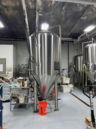 Used (2) Available - Used Premier Stainless 15 bbl Jacketed Fermenters