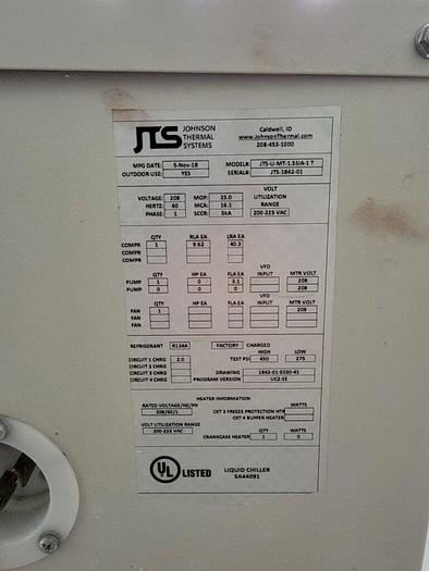 Used Used 1.5hp JTS glycol chiller