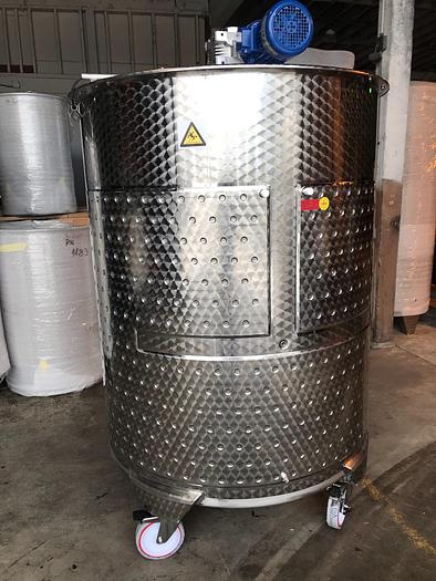 New Stock Letina 528 Gallon / 2000L jacketed mix tank with wheels