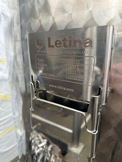 New Stock Letina 396Gal/1500L Forkliftable Variable Capacity Jacketed Tank