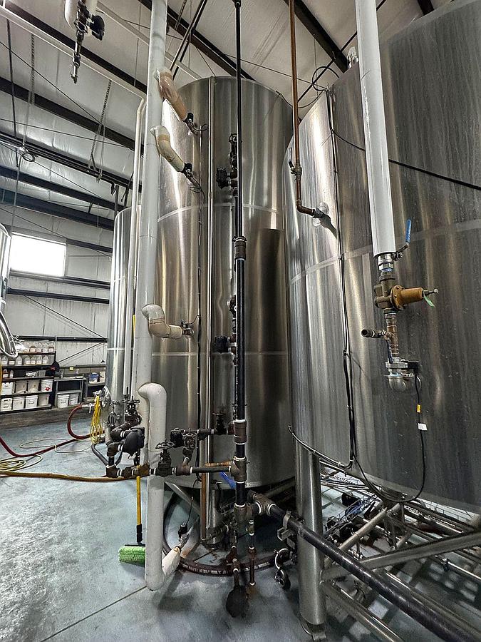 Used Prospero 30 bbl 4 vessel brewhouse with HLT, CLT. and grist case