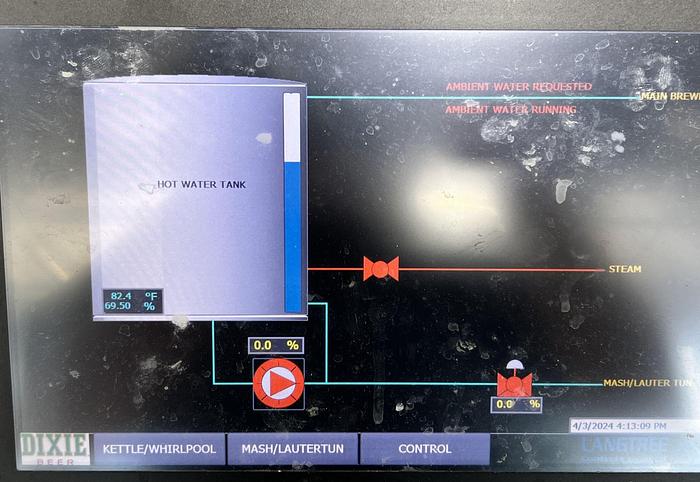 Used Used Lehui 15 bbl skid mounted steam brewhouse