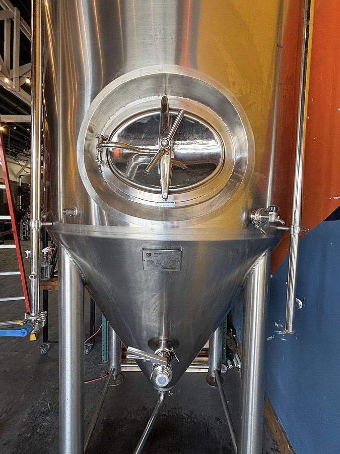 Used Used Prospero SK 15 bbl/ 465 Gal conical jacketed fermenter