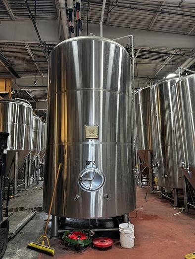 Used Used Marks Fabrication 120bbl / 3720 Gallon jacketed brite tank