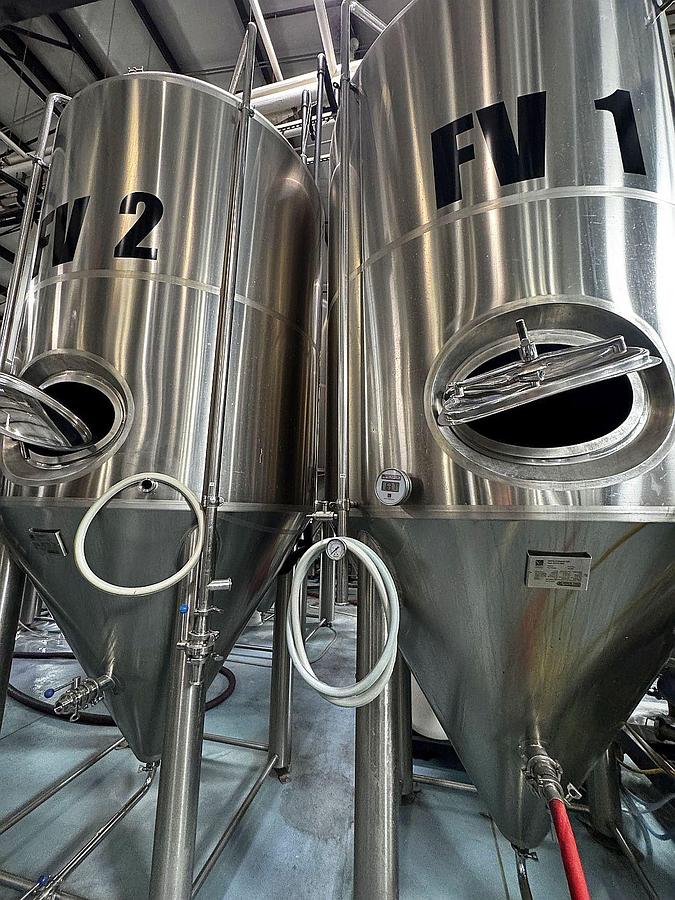 Used (2) Available - Used SK Prospero 30 bbl / 930Gal jacketed conical fermenters