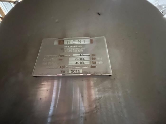 Used (4) Available - Unused GW Kent 40 bbl conical fermenter - price per tank