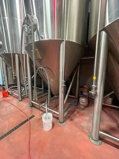 Used (4) available - Used Marks Fabrication 120bbl / 3720Gal Fermentation Tanks