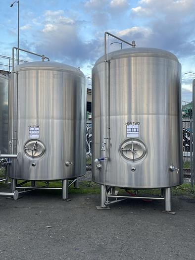 Used 2 Available - Used 80 bbl Jacketed Brite Tank