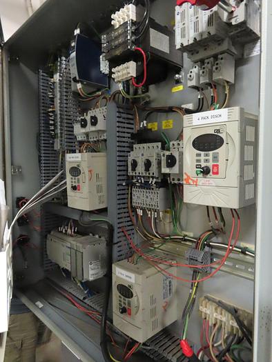 Used Used Pearson Packaging 4/6 Pack carrier erector and stuffer line