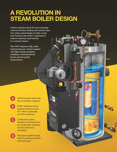 Used Fulton VSRT30 High Efficiency 30HP Steam Boiler (2018)