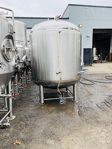 Used (1) Available - Used Apex 30 bbl Jacketed Brite Tank