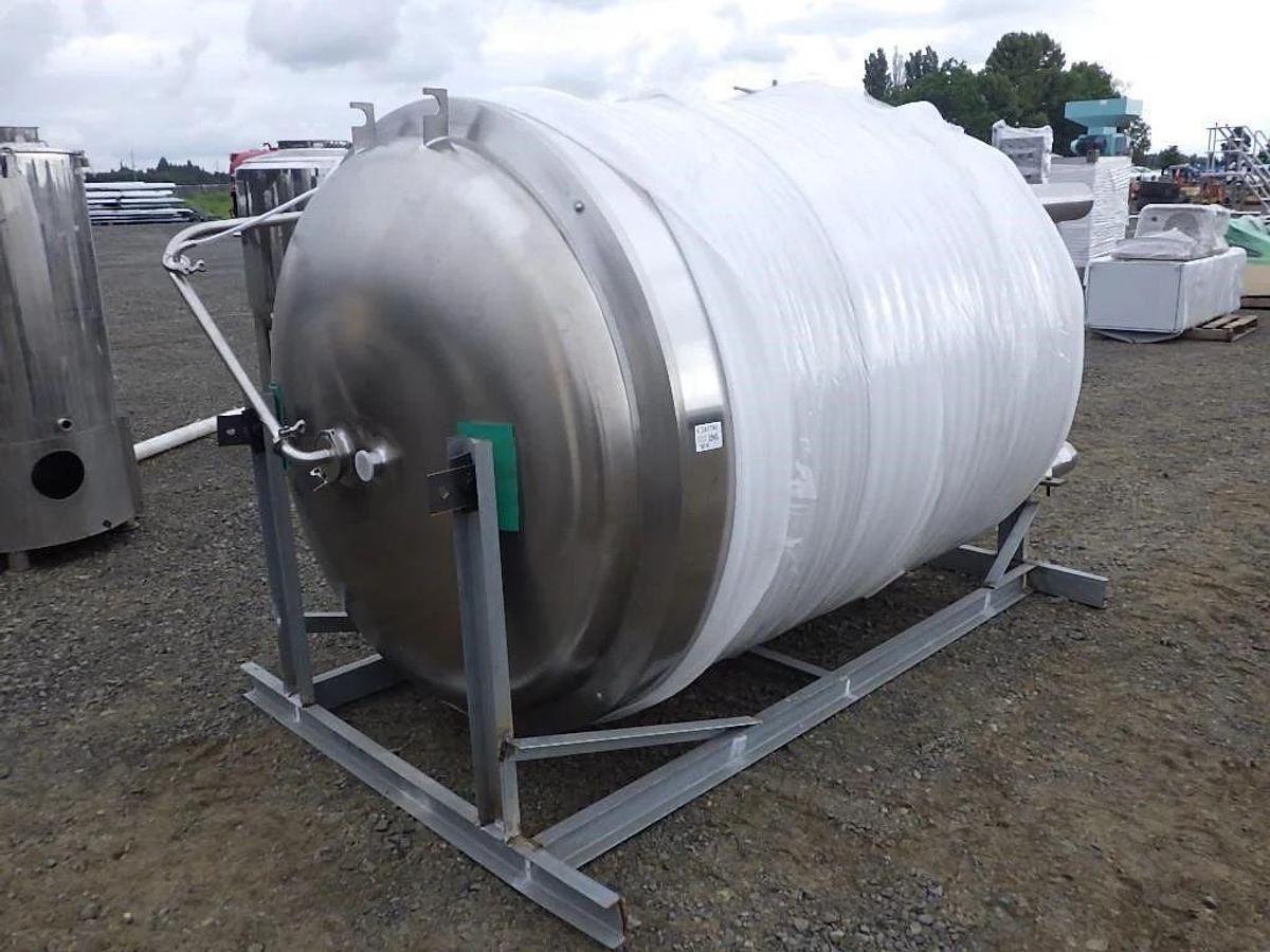 Used (2) Available - Previously sold 20 bbl/2500L/660Gal jacketed brite tank