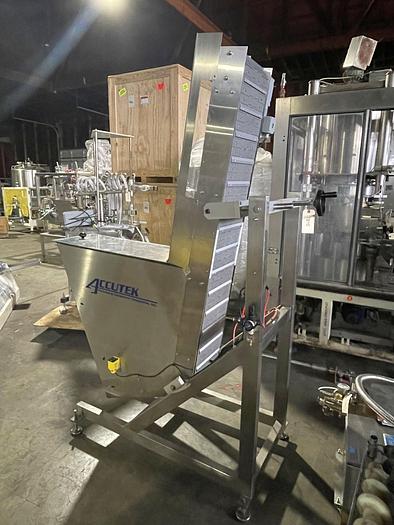 Used Accutek cap hopper/elevator/sorter