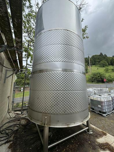 Used (3) available - Used 6500 gallon dimple jacketed fermenter / storage tank