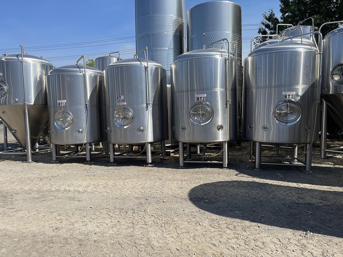 Used (4) Available - Used ABE American Beer Equipment 30 bbl / 930 Gal jacketed brite tank