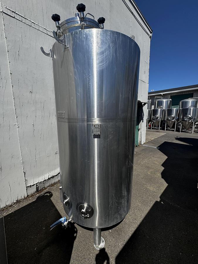 Used Used Practical Fusion 10 bbl / 310 Gal jacketed brite tank - Built in Portland, OR