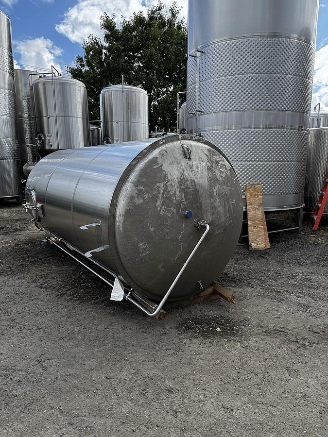 Used (1) Available - Used Marks Fabrication 60 bbl / 1860 Gal Jacketed Brite Tank